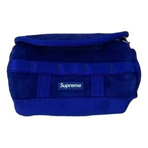 Supreme x TNF • Suede Mini Duffle Bag Keychain • Blue • Firm • Cross-Posted